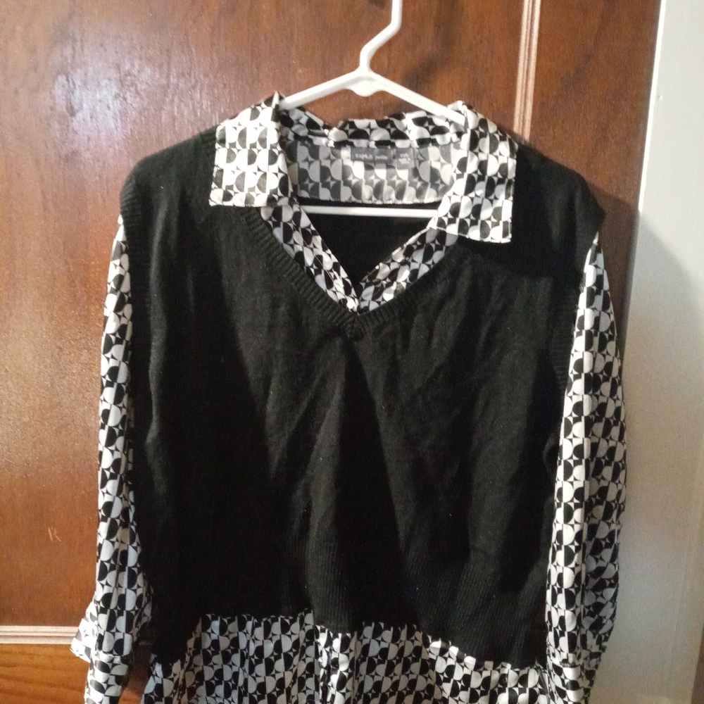 Apt 9 sweater blouse mixer size petite -xl